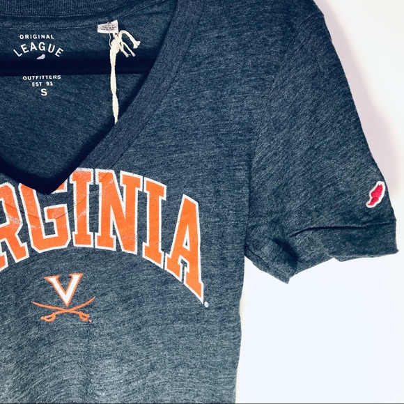Virginia Cavaliers women’s V neck T-Shirt Size Sm - Picture 3 of 7